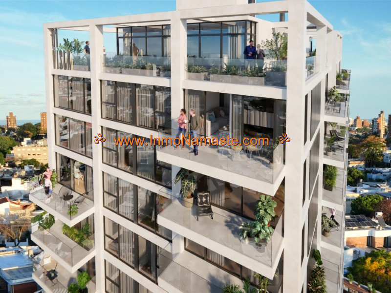 VENTA - Hermoso Monoambiente a Estrenar en Edificio 01 Vista Montevideo en Montevideo
 | Inmobiliaria Namasté | Colonia, Uruguay
